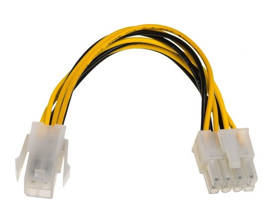 Akyga AK-CA-10 power cable Black, Yellow 0.15 m