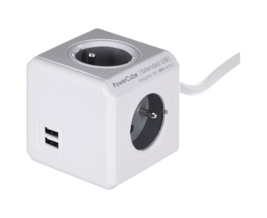 Allocacoc PowerCube Extended USB E(FR), 3m power extension 4 AC outlet(s)