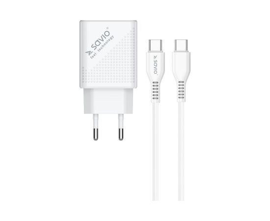 SAVIO LA-05 USB Type A & Type C Quick Charge Power Delivery 3.0 cable 1m Indoor