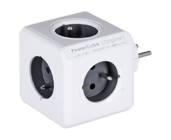 Allocacoc PowerCube Original Type E power extension 5 AC outlet(s) Indoor Grey