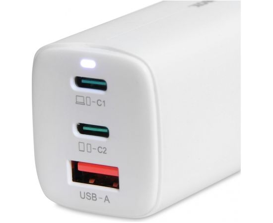 iBOX C-65 White, GaN 65W universal charger