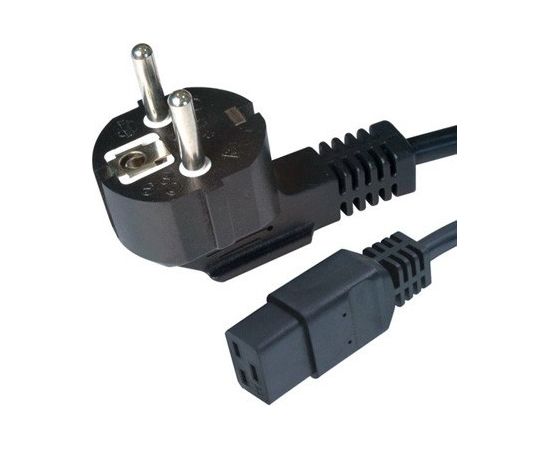 Gembird Type F/C19 1.8m Black Power plug type F C19 coupler