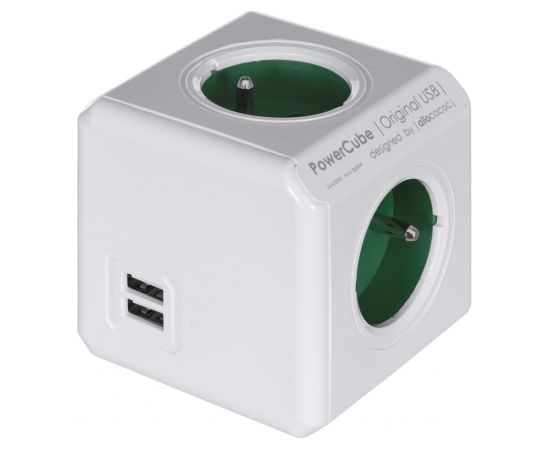 Allocacoc PowerCube Original USB Type E power extension 4 AC outlet(s) Indoor Blue