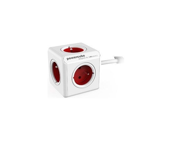 Allocacoc PowerCube power extension 1.5 m 5 AC outlet(s) Indoor Red, White