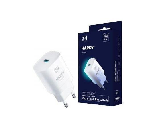 3MK  
       Apple  
       3mk Hardy Charger 33W 
     White