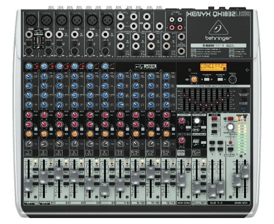 Behringer QX1832USB audio mixer 18 channels