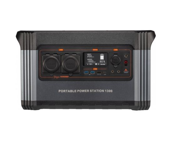 Xtorm Portable Power Station 1300 9 Lithium Iron Phosphate (LiFePO4) 392000 mAh 1300 W 37.5 lbs (17 kg) (2x AC 1300W, 1x USB-C PD 60W, 1x USB-A QC 3.0 18W, 2x USB-A, 12V car, 2x DC 5,5mm 60W)