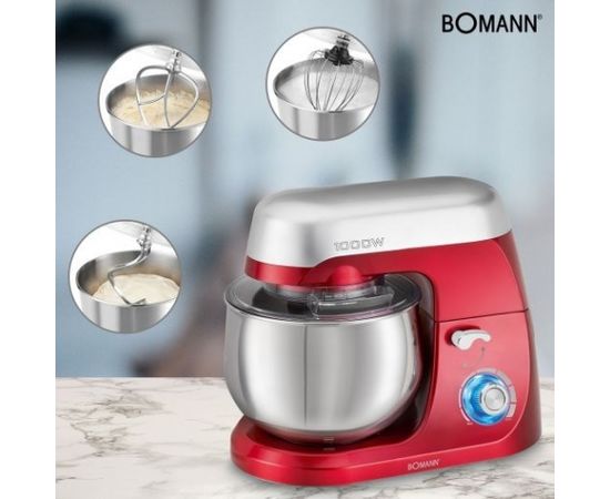 Bomann KM 6009 CB food processor 5 L Red 1000 W