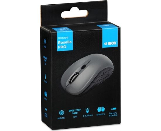 iBOX i009W Rosella wireless optical mouse, grey