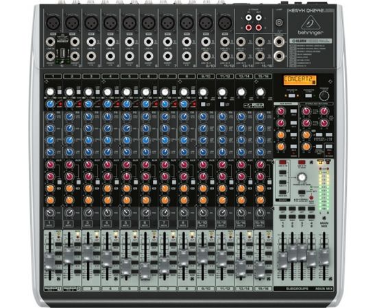 Behringer QX2442USB audio mixer 24 channels