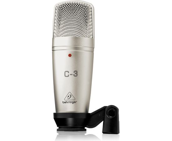 Behringer C-3 microphone Silver Studio microphone