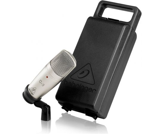 Behringer C-3 microphone Silver Studio microphone