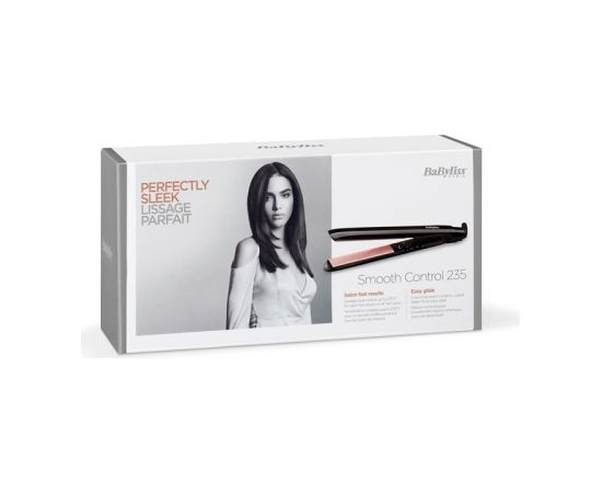 BaByliss Smooth Control 235 Straightening iron Warm Black,Pink gold 3 m