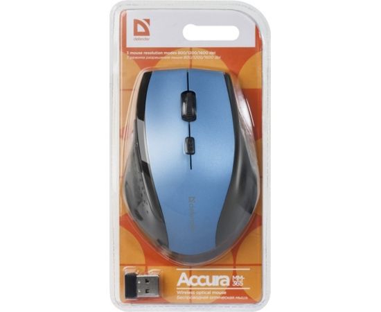 MOUSE DEFENDER ACCURA MM-365 RF BLUE OPTICAL 1600DPI 6P