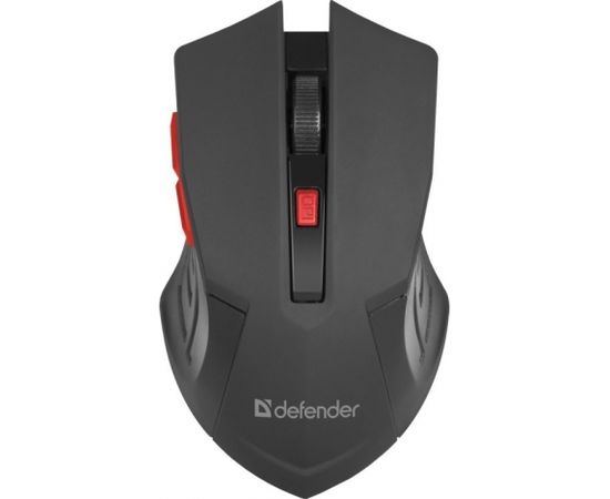 MOUSE DEFENDER ACCURA MM-275 RF BLACK & RED OPTICAL 1600DPI 6P