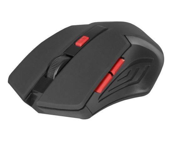 MOUSE DEFENDER ACCURA MM-275 RF BLACK & RED OPTICAL 1600DPI 6P