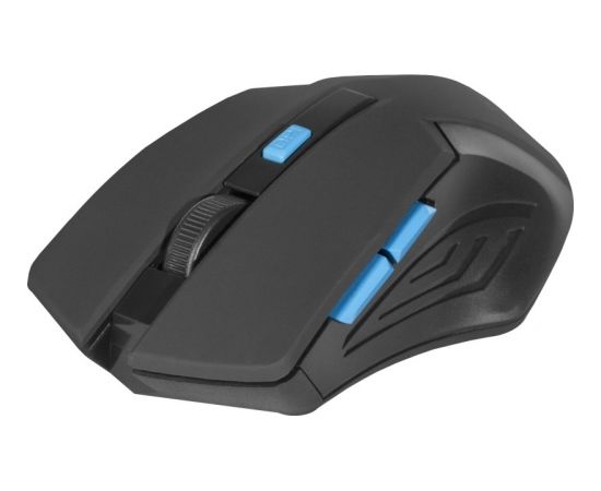 MOUSE DEFENDER ACCURA MM-275 RF BLACK-BLUE OPTICAL 1600DPI 6P