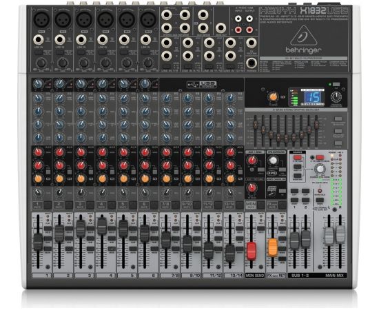 Behringer X1832USB audio mixer 18 channels