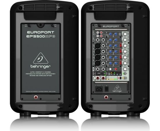 Behringer EPS500MP3 Public Address (PA) system Freestanding Public Address (PA) system 500 W Black