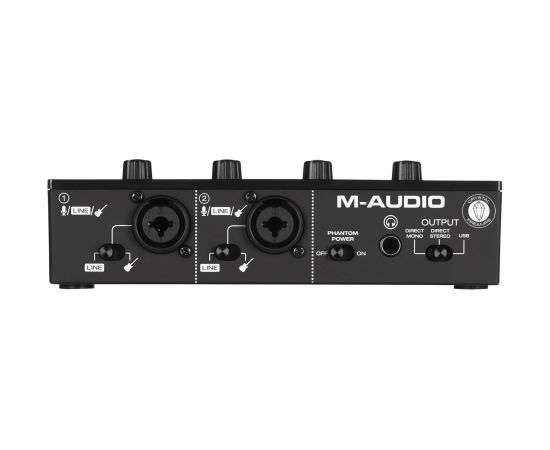 M-AUDIO M-Track Duo USB Audio interface Crystal preamplifier 16 bit 48 kHz Black