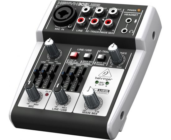 Behringer X302USB audio mixer 5 channels