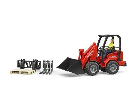 Bruder Professional Series Schäffer Compact loader 2034 with figure and acces - 02191