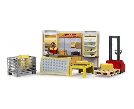 Bruder bworld DHL parcel shop, play building