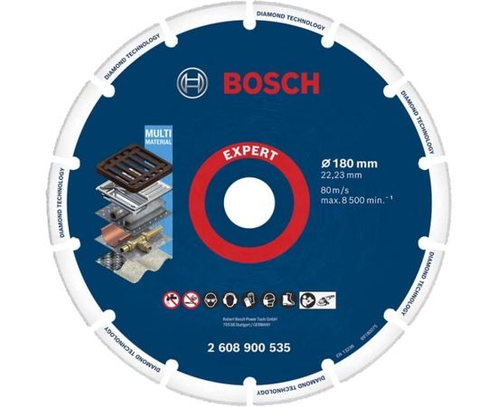 Bosch Powertools diamond cutting disc 180x22.23mm - 2608900535 EXPERT RANGE