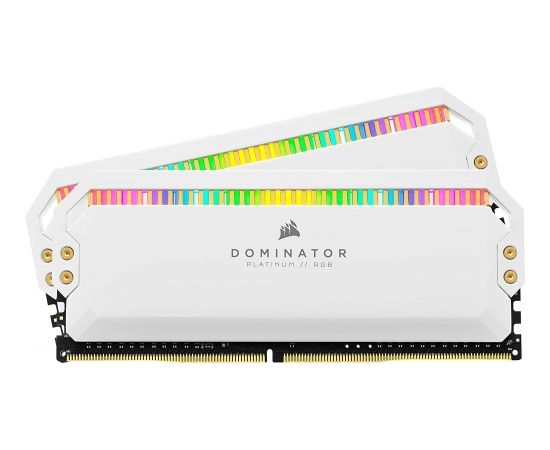 Corsair DDR4 - 16 GB -3200 - CL - 16 - Dual Kit, Dominator Platinum RGB (white, CMT16GX4M2C3200C16W)