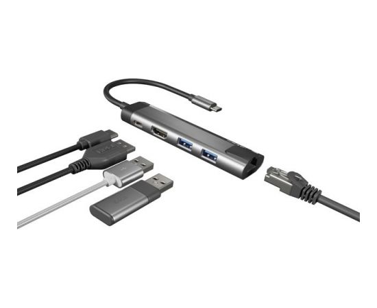 NATEC MULTIPORT FOWLER GO USB-C -> HUB USB, HDMI