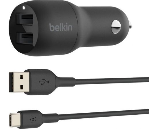 12v Belkin Dual 2x USB-A 2.4 A  (CCE001bt1MBK)