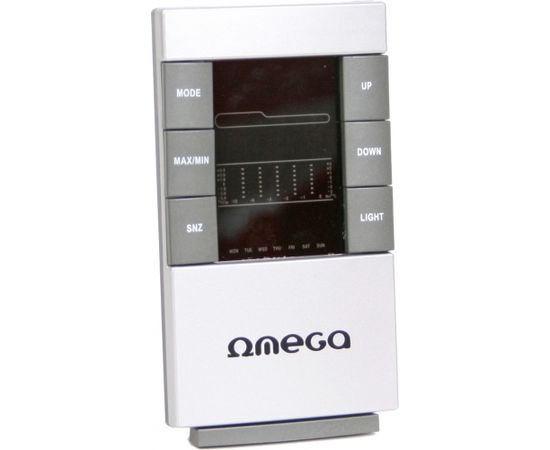 Omega OWS-26C Digitālā Laika Stacija / Termometrs / Higrometrs / Kalendārs / Pulkstenis / Modinātājs / Krāsains LED