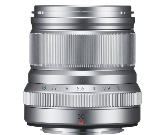 Fujifilm Fujinon XF 50mm f/2 R WR objektīvs, sudrabots