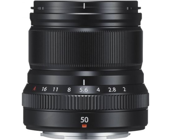 Fujifilm Fujinon XF 50mm f/2 R WR objektīvs, melns