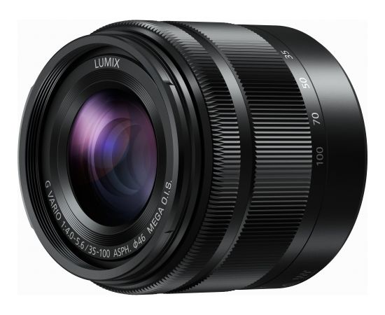 Panasonic Lumix G Vario 35-100мм f/4.0-5.6 ASPH MEGA O.I.S объектив, черный