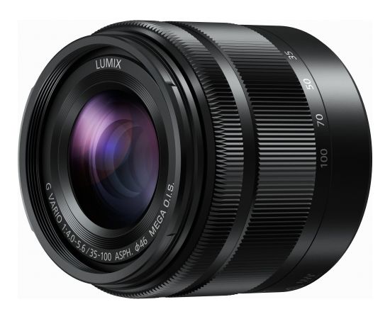 Panasonic Lumix G Vario 35-100mm f/4.0-5.6 ASPH MEGA O.I.S objektīvs, melns