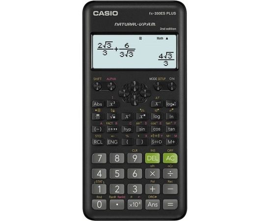 CASIO SCIENTIFIC CALCULATOR FX-350ESPLUS-2 BLACK, 12-DIGIT DISPLAY