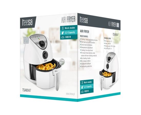 Teesa Air Fryer 3,2 l Karstā Gaisa Katli (AirFryer)