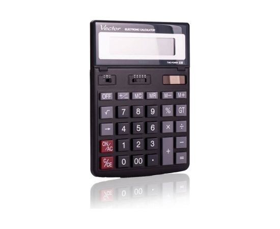 VECTOR CALCULATOR, OFFICE KAV DK-206 BLK, BLACK