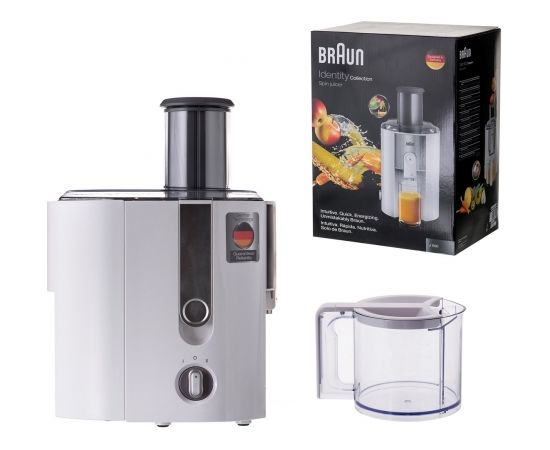 Braun J 500 WH Juice extractor 900 W Stainless steel, White