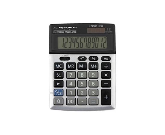 Esperanza xlyne ECL102 calculator Desktop Basic Black, Silver