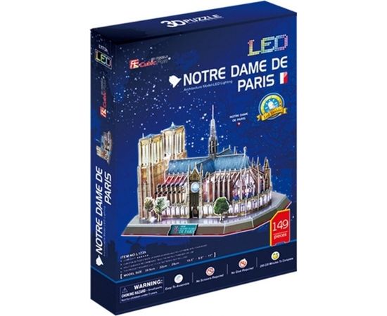 CUBIC FUN LED 306-20509 3D LED PUZZLE - NOTRE DAME