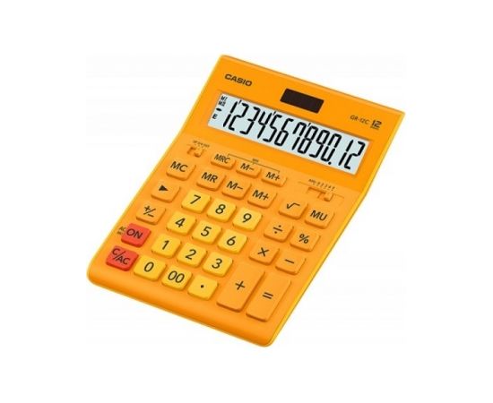 CASIO GR-12C-RG OFFICE CALCULATOR ORANGE, 12-DIGIT DISPLAY Калькуляторы