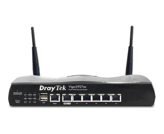 Dray Tek Draytek Vigor2927ac wireless router Gigabit Ethernet Dual-band (2.4 GHz / 5 GHz) 5G Black