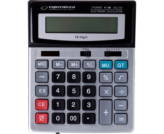 Esperanza ECL103 calculator Desktop Basic Black, Gray