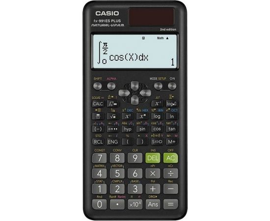 CASIO SCIENTIFIC CALCULATOR FX 991ES PLUS 2 BLACK, 12-DIGIT DISPLAY