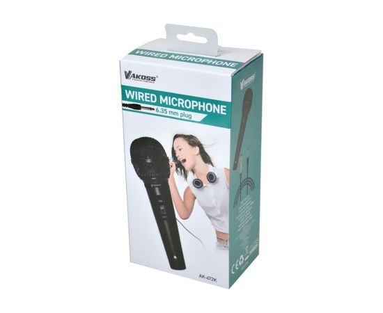 (Ir veikalā) Vakoss AK-472K Wired Microphone 4m Mikrofons