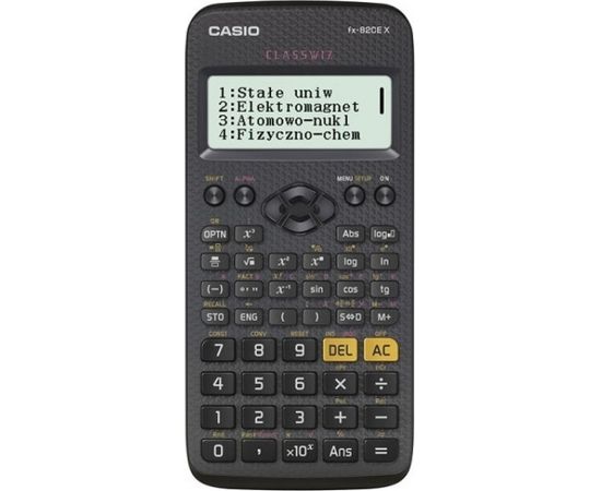 CASIO SCIENTIFIC CALCULATOR FX 82CEX BLACK, 12-DIGIT DISPLAY