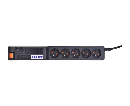 Hsk Data Atrack 19'' Panel 5x220V ACAR A-504, 5m power cable Black