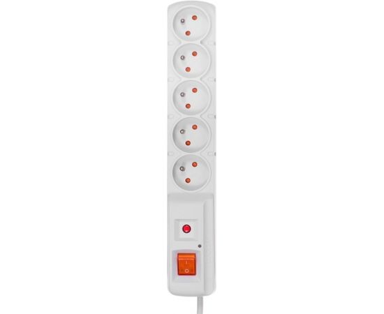 HSK DATA Acar F5 5m power extension 5 AC outlet(s) Indoor/Outdoor Grey